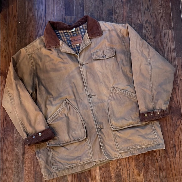 Aberdeen Distressed Canvas Barn Chore Coat Brown Sz XXL - Picture 1 of 12
